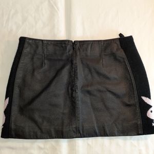 Playboy vintage leather mini skirt size 4